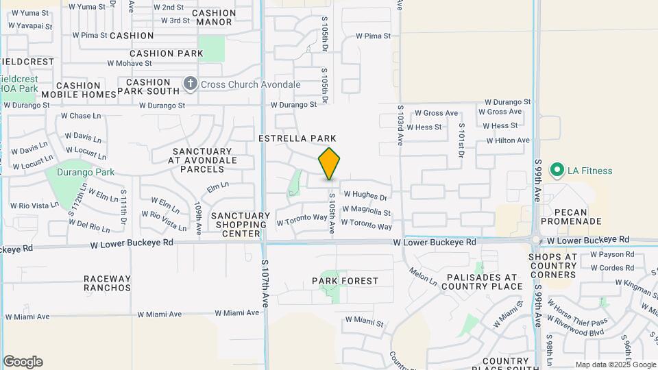 10504 W Hughes Dr Map and Location Details