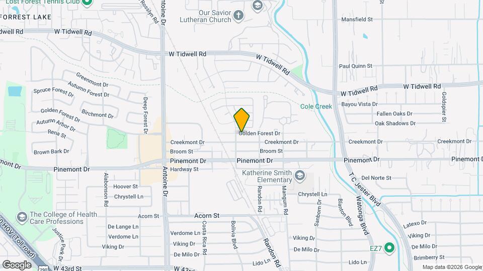 5027 Golden Forest Dr Map and Location Details