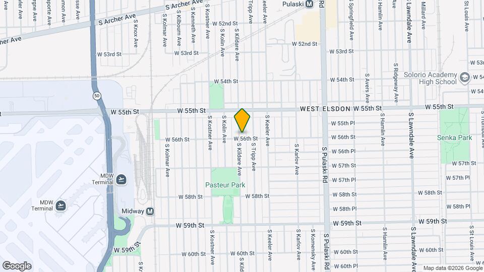 5557 S Kildare Ave Map and Location Details