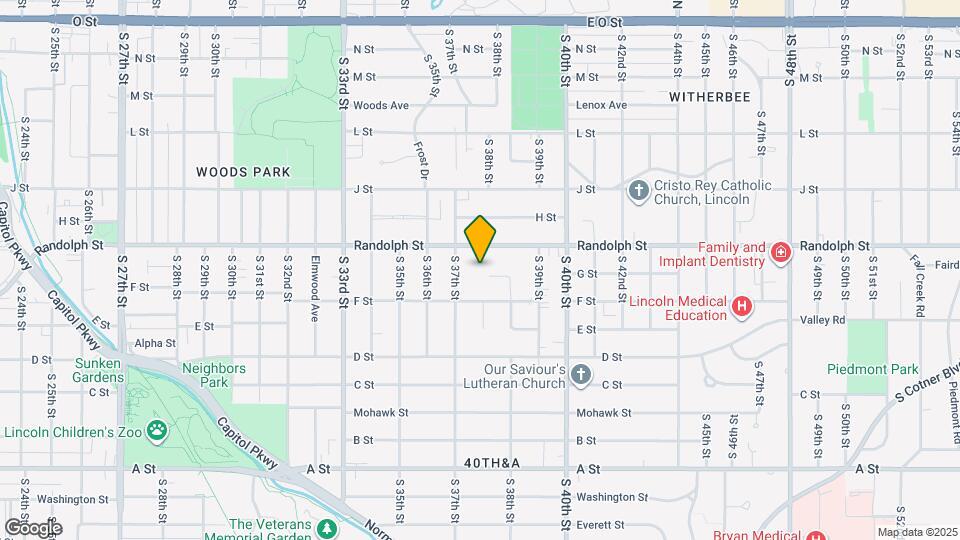 800 S 38th St Ct Map and Location Details