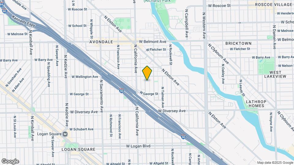 2939 N Fairfield Ave, Unit 1A Map and Location Details