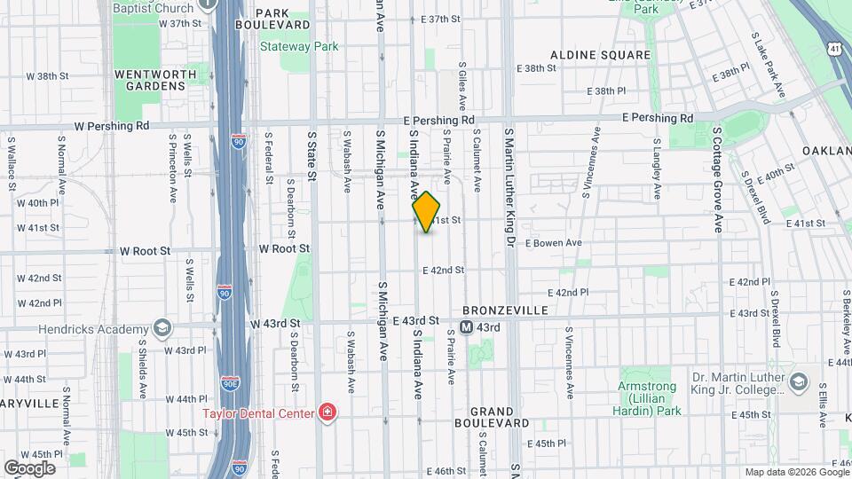4117 S Indiana Ave Map and Location Details
