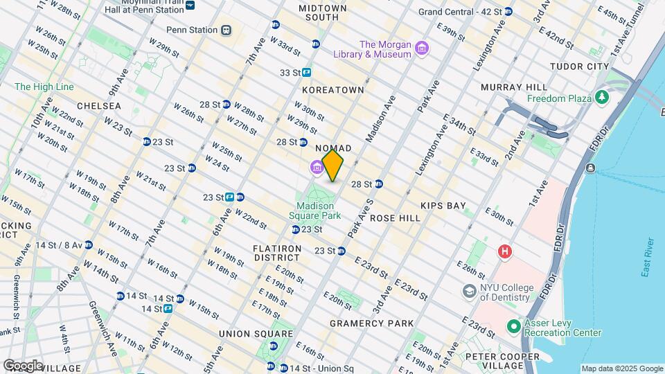 21 E 26th St Mapa y Detalles de la Ubicación