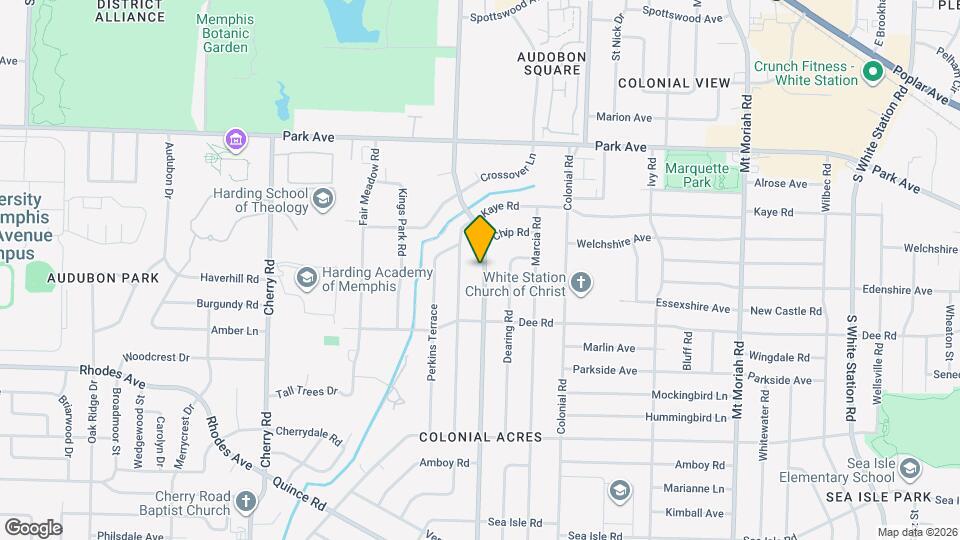 1077 S Perkins Rd Map and Location Details