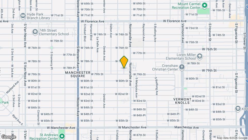 7849 Brighton Ave Map and Location Details