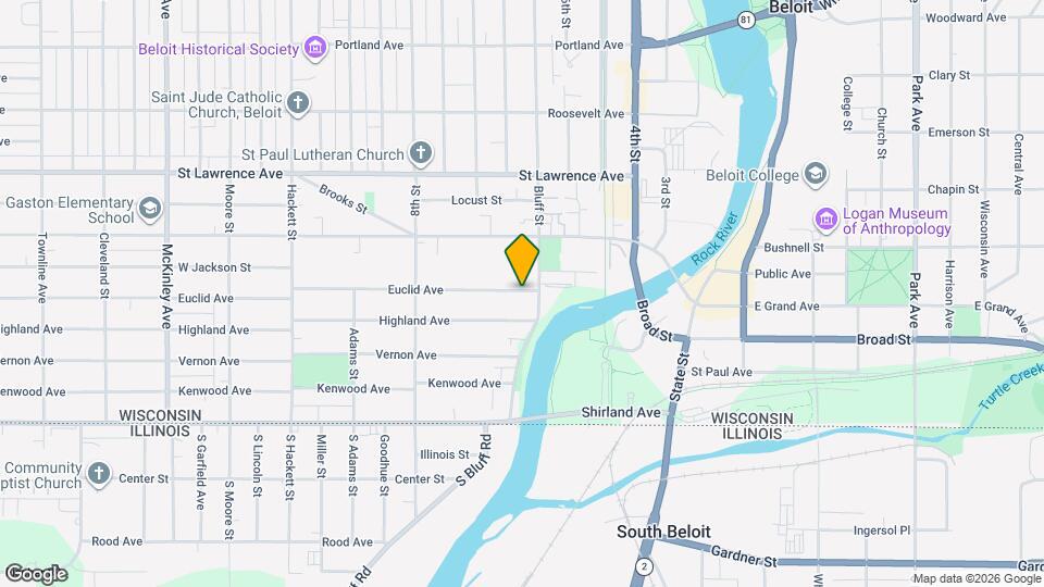 314 Euclid Ave Map and Location Details