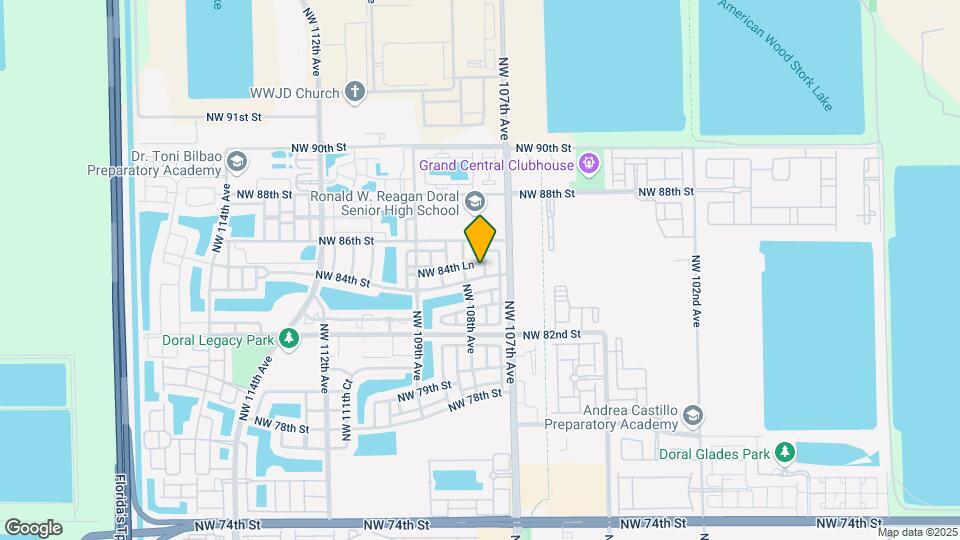 8464 NW 107th Path Map and Location Details