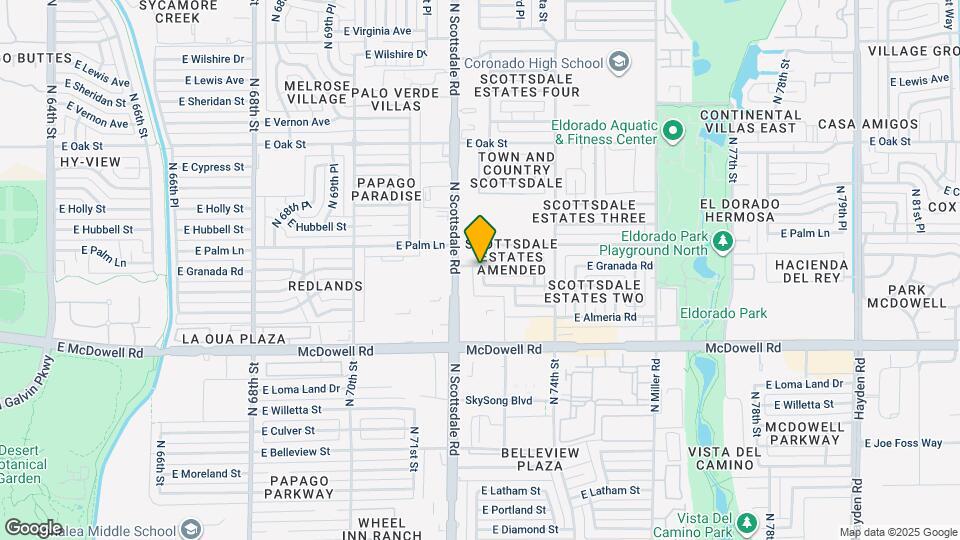 7221 E Granada Rd Mapa y Detalles de la Ubicación