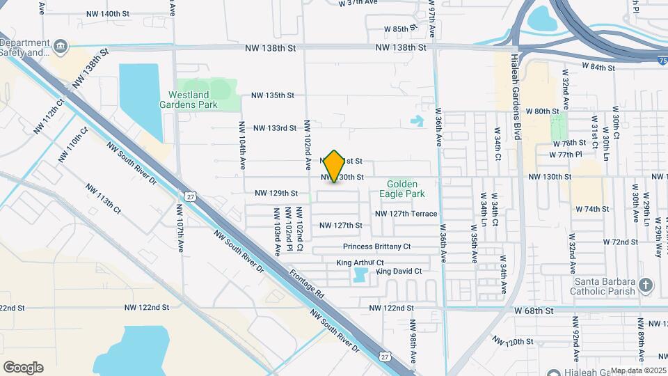 10075 NW 129th Terrace Map and Location Details