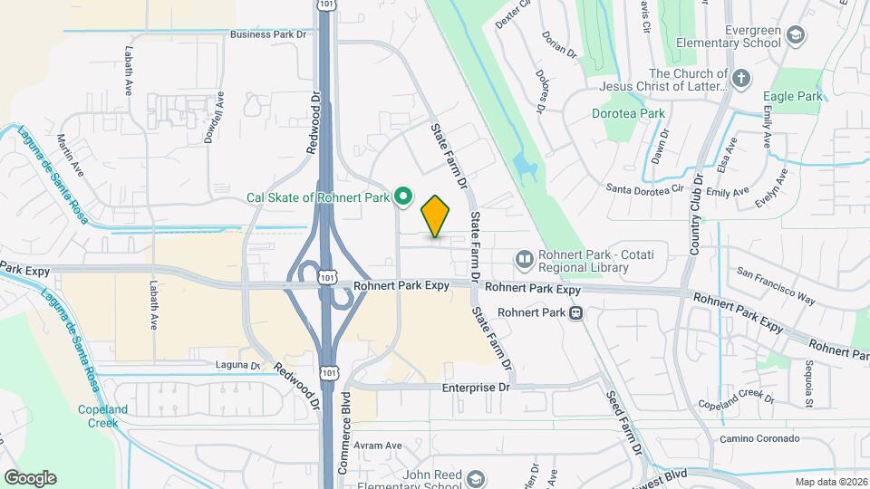 302 City Center Dr Map and Location Details
