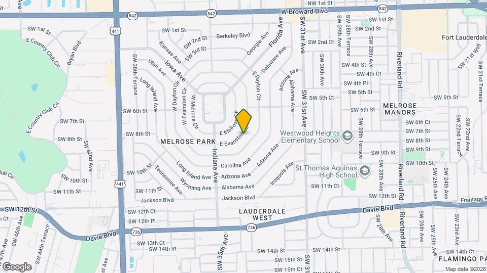 740 E Evanston Cir Map and Location Details