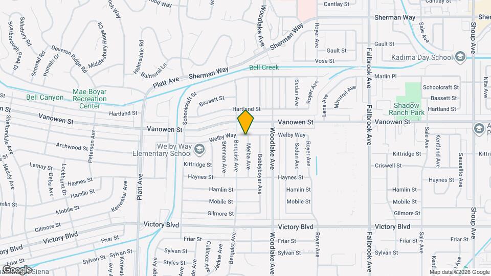 6721 Melba Ave Map and Location Details