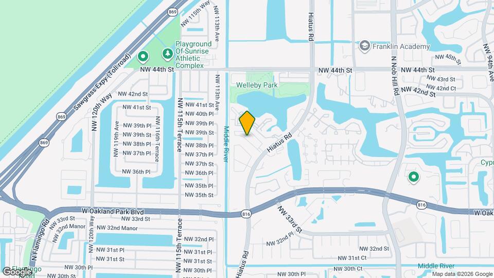 Welleby Lake Club Apartments Map and Location Details