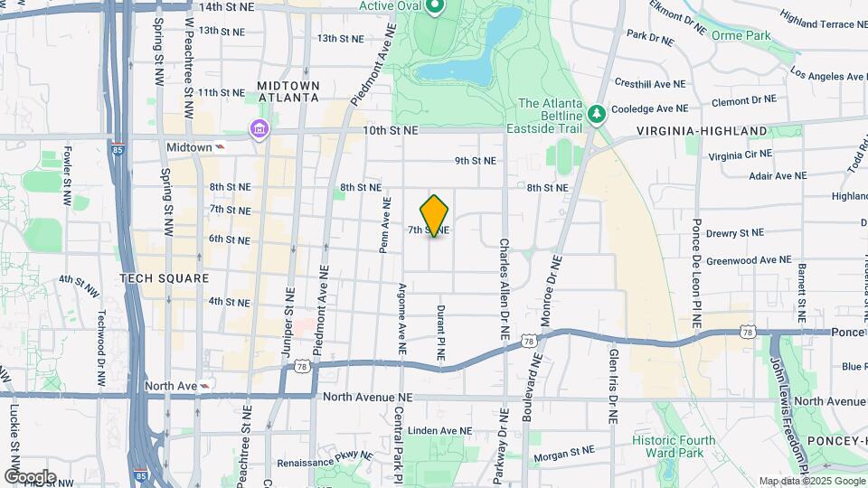835 Glendale Terrace NE Map and Location Details