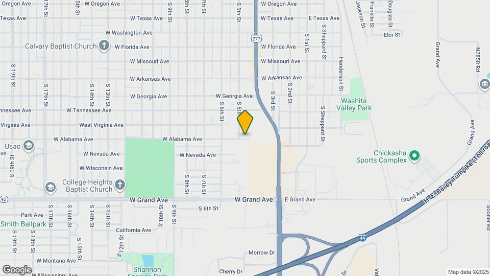 1701 S 5th St Map and Location Details