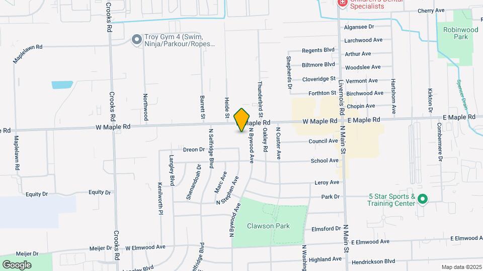 649 W Maple Rd Map and Location Details