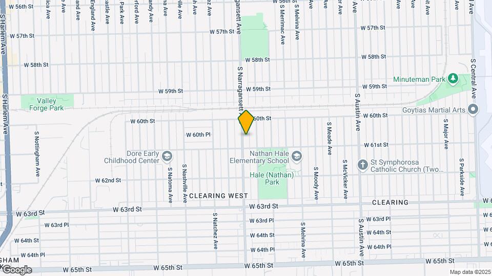 6039 S Narragansett Ave Map and Location Details