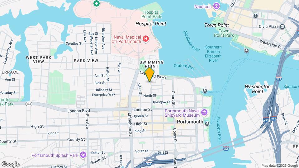 314 Washington St, Unit E Mapa y Detalles de la Ubicación