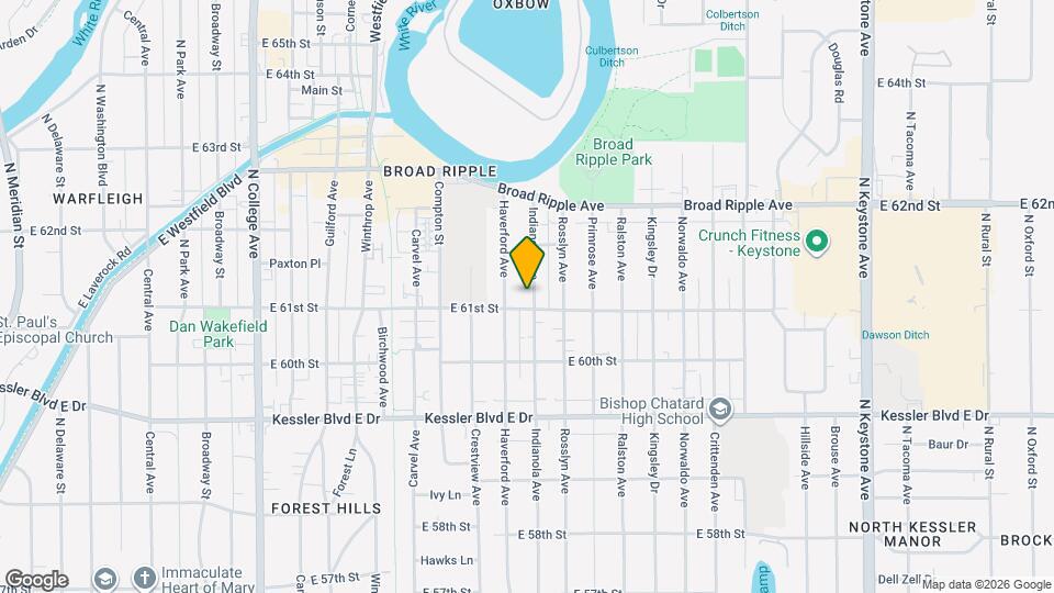 6112 Indianola Ave Map and Location Details