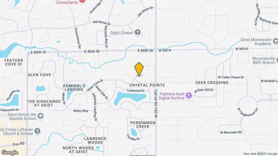 12631 Geist Cove Dr Map and Location Details