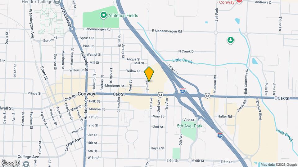 1107 Gum St Map and Location Details