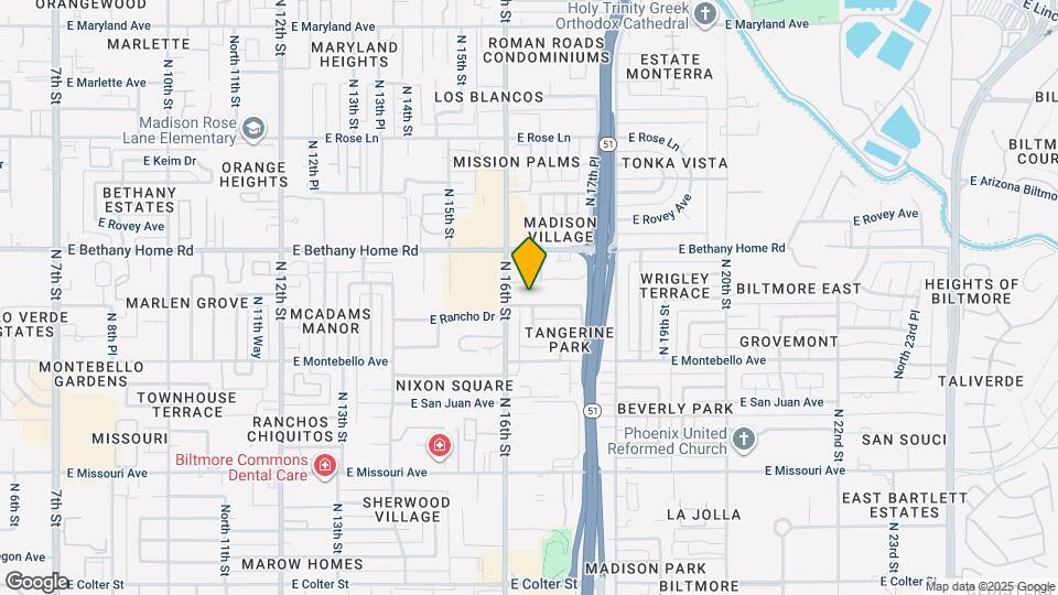 1620 E Rancho Dr Mapa y Detalles de la Ubicación