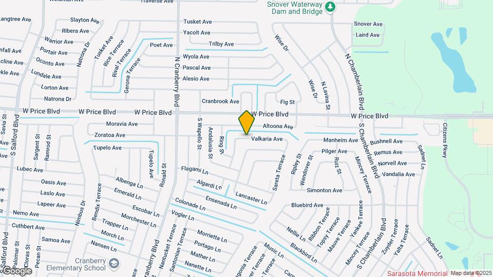 2610 Valkaria Ave Map and Location Details