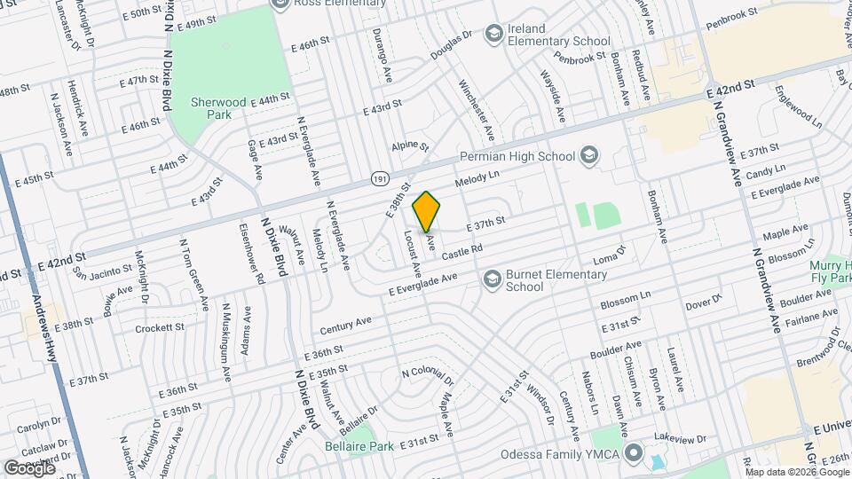 3621 Spruce Ave Map and Location Details