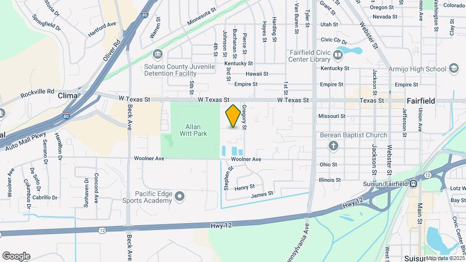 1625 Park Ln Map and Location Details