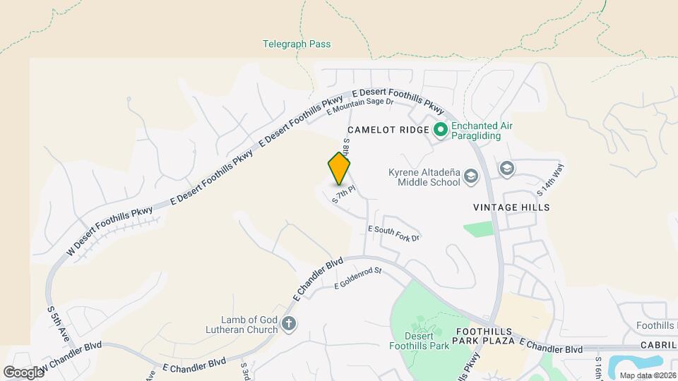 14652 S 7th Pl Map and Location Details