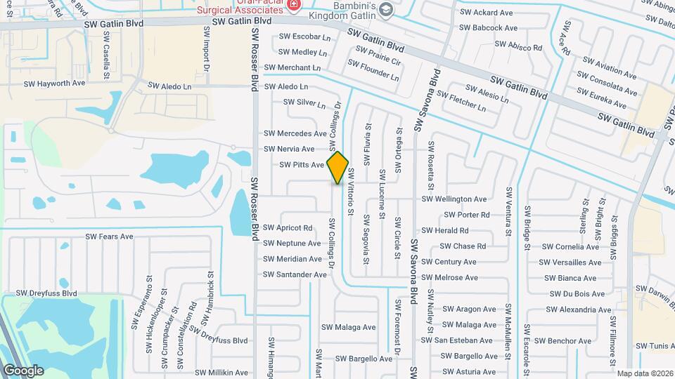 2957 SW Collings Dr Map and Location Details