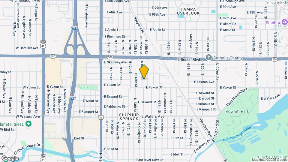 8711 N Brooks St Map and Location Details