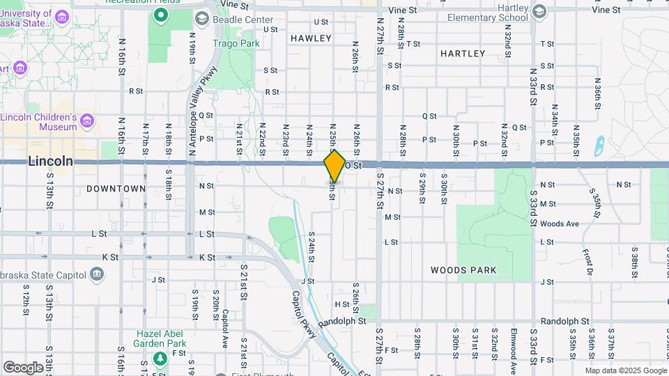 2501 N St Map and Location Details
