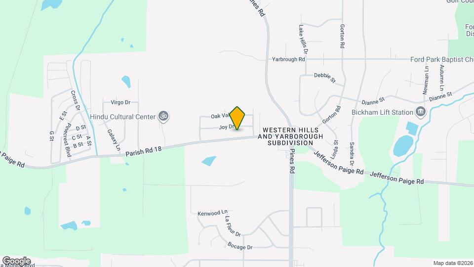 6424 Jefferson Paige Rd Map and Location Details