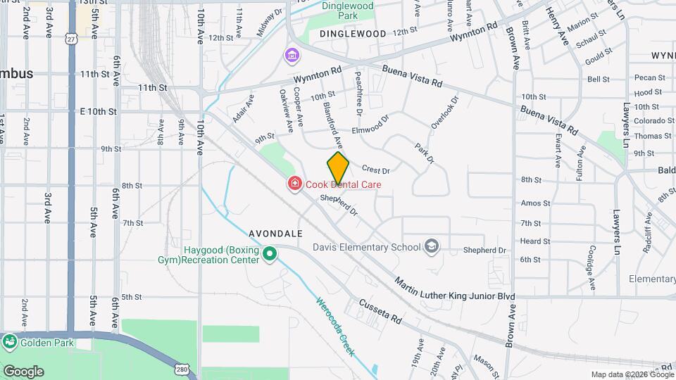 1401 Coffee Ct Map and Location Details