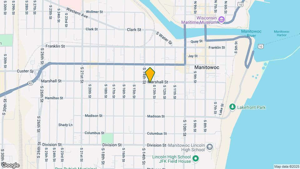 1307 Marshall St Map and Location Details