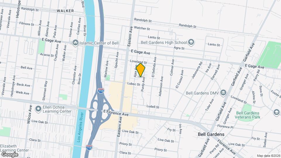 6617 Purdy Ave Map and Location Details