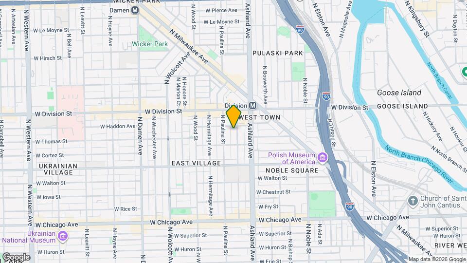 1078 N Marshfield Ave Map and Location Details