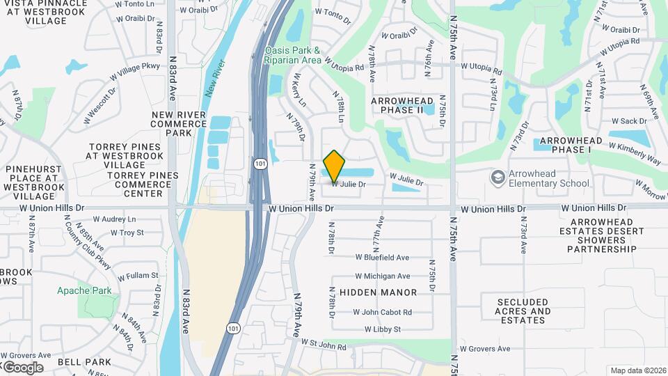 7823 W Julie Dr Map and Location Details