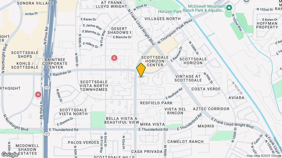 9455 E Raintree Dr Map and Location Details