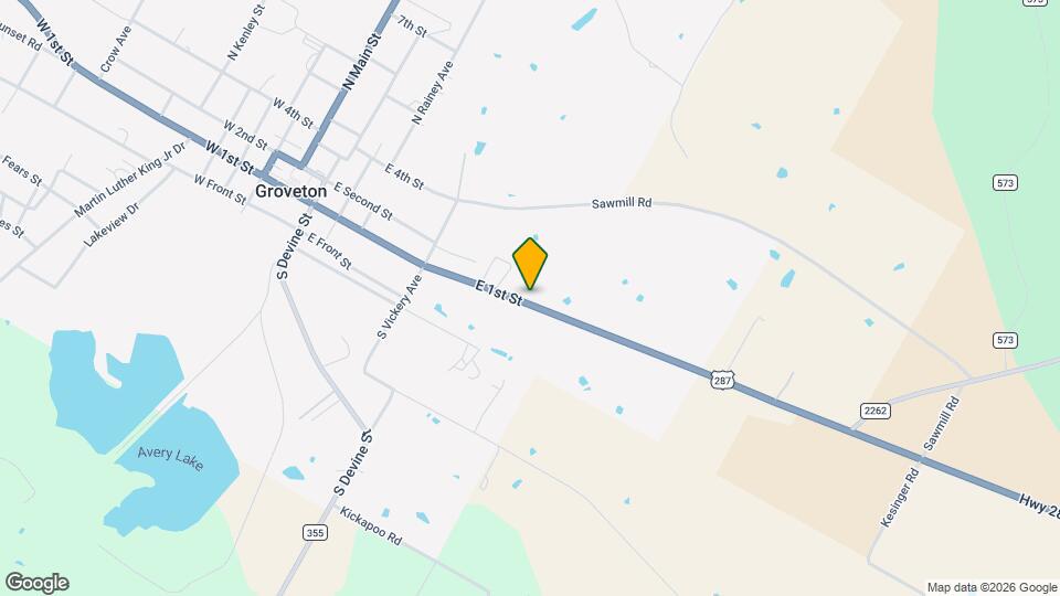 615 E 1st St Map and Location Details