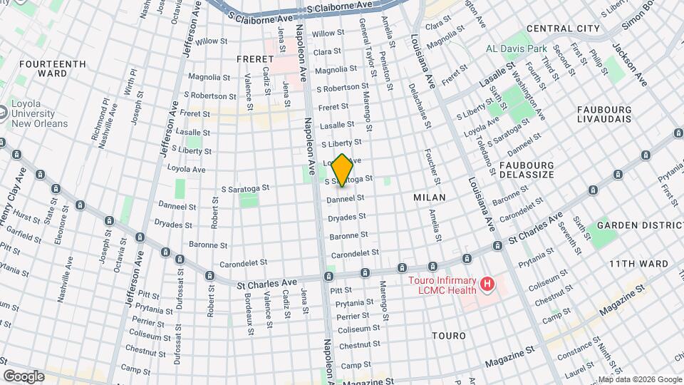 2011 General Pershing St Map and Location Details