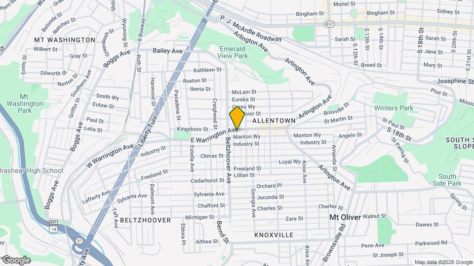 616 E Warrington Ave Map and Location Details