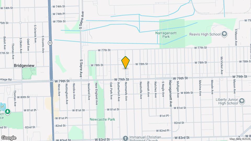 7840 Normandy Ave Map and Location Details