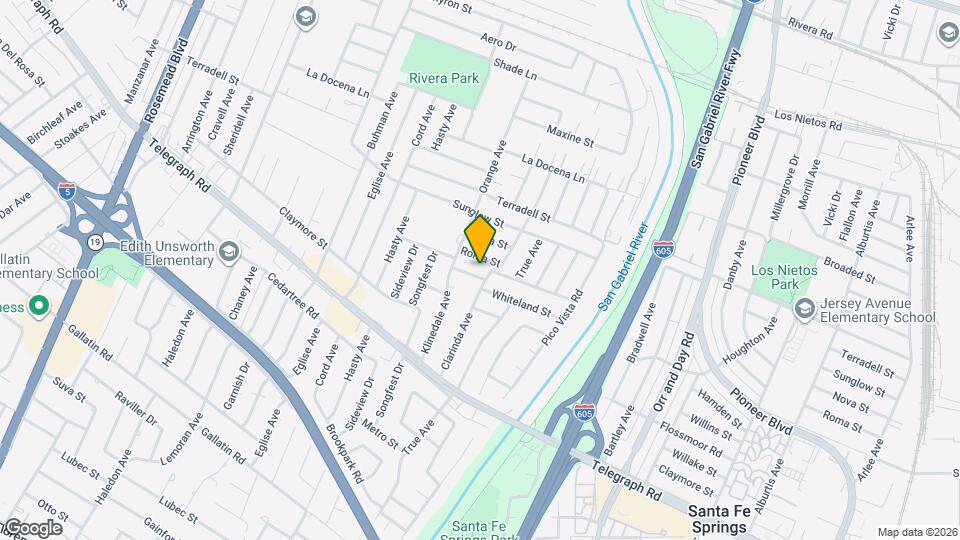 9633 Florpark St Map and Location Details