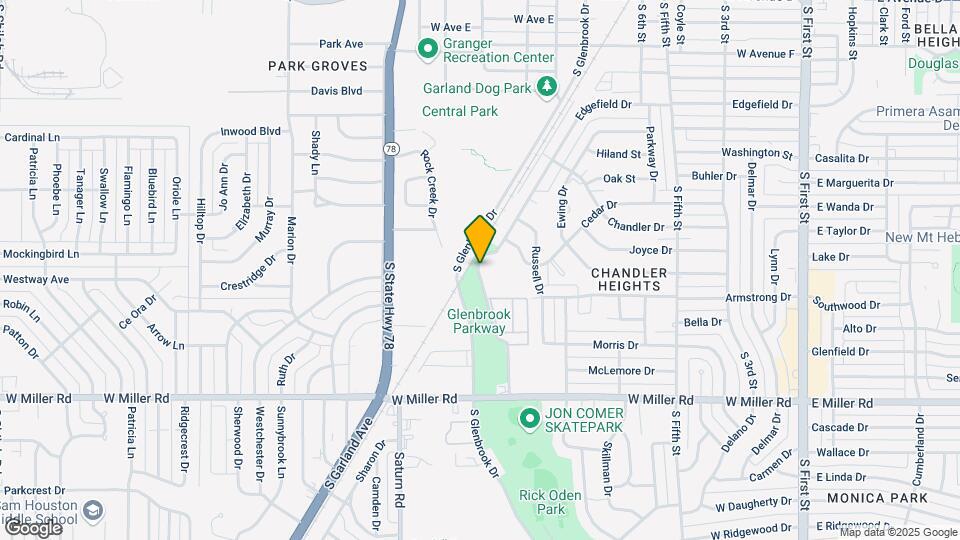 1540 Edgefield Dr Map and Location Details