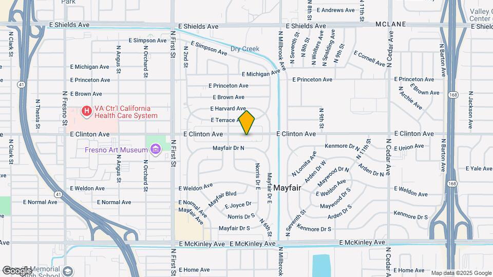 3464 E Clinton Ave Map and Location Details