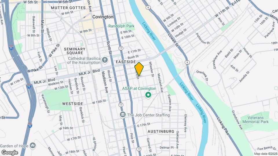 1322 Garrard St Mapa y Detalles de la Ubicación