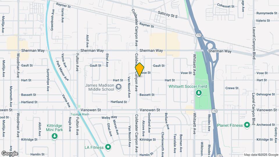 7006 Coldwater Canyon Ave Map and Location Details