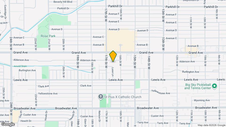 1628 Alderson Ave Map and Location Details